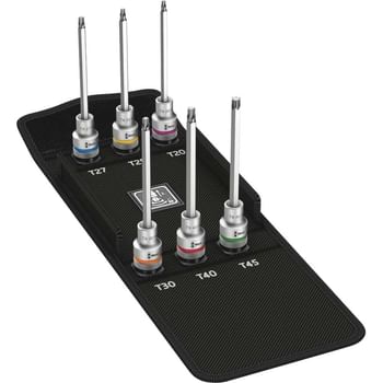 Wera 6 Piece 8767C 1/2 Drive Torx HF Zyklop Socket Set