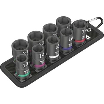 Wera Impaktor 9 Piece 1/2" Drive Hexagon Socket Set on Belt