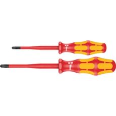 Wera Kraftform Plus 2 Piece VDE Insulated Screwdriver Set Wera Kraftform Plus 2 Piece VDE Insulated Screwdriver Set