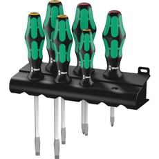 Wera 6 Piece Kraftform Plus 334SK/6 Screwdriver Set