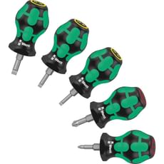 Wera 5 Piece Stubby Kraftform Phillips / Slot Screwdriver Set Wera 5 Piece Stubby Kraftform Phillips / Slot Screwdriver Set
