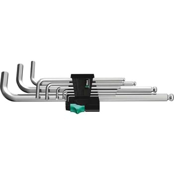 Wera 9 Piece Chrome Plated Hex Plus Key Set Metric