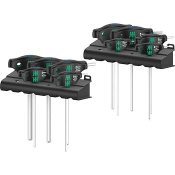Wera 10 Piece Holding Function T Handle Hex Key Set Imperial