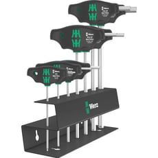 Wera 7 Piece 454/7 HF Set 2 Hex-Plus T-Handle Set and Rack Wera 7 Piece 454/7 HF Set 2 Hex-Plus T-Handle Set and Rack