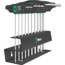 Wera 10 Piece 454/10 HF Set Imperial 2 Hex-Plus T-Handle Set and Rack Wera 10 Piece 454/10 HF Set Imperial 2 Hex-Plus T-Handle Set and Rack