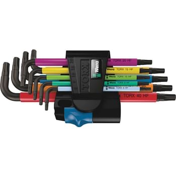 Wera 9 Piece Colour Coded Holding Torx Allen Key Set