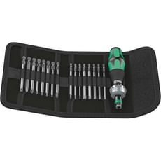 Wera 17 Piece Kraftform Kompakt 60 RA Ratchet Screwdriver Set Imperial Wera 17 Piece Kraftform Kompakt 60 RA Ratchet Screwdriver Set Imperial