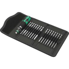 Wera 17 Piece Kraftform Kompakt 60 Screwdriver Bit Set Imperial