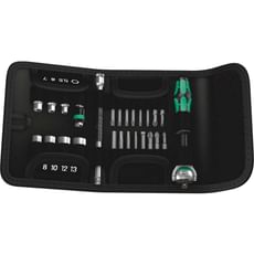 Wera 26 Piece Kraftform Kompakt Zyklop 1/4" Drive Socket and Bit Set Metric Wera 26 Piece Kraftform Kompakt Zyklop 1/4" Drive Socket and Bit Set Metric