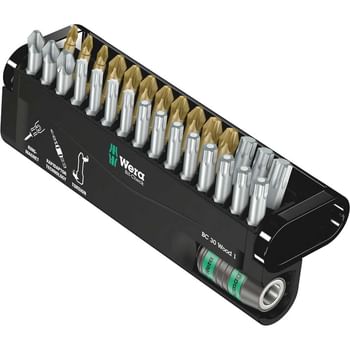 Wera 30 Piece Bit-Check Screwdriver Bit and Holder Set
