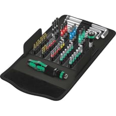 Wera 52 Piece Kraftform Kompakt 100 Screwdriver Service Bit Set