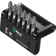 Wera 6 Piece Impaktor Mini Check Pozi Bit Set Wera 6 Piece Impaktor Mini Check Pozi Bit Set