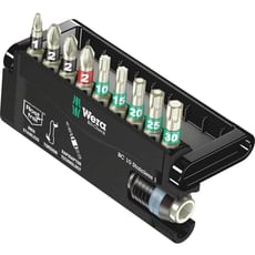 Wera 10 Piece Stainless Steel Torsion Screwdriver Bit Set Wera 10 Piece Stainless Steel Torsion Screwdriver Bit Set