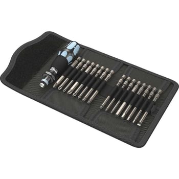 Wera 17 Piece Kraftform Kompakt Stainless Steel Bit Set