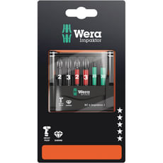 Wera 6 Piece Impaktor Screwdriver Bit Set