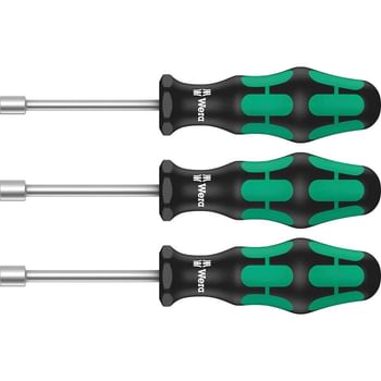 Wera 3 Piece 395 H0/3 Toilet Seat Nutspinner Set