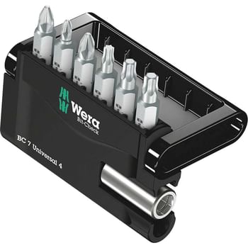 Wera 7 Piece Bit-Check Screwdriver Bit Set