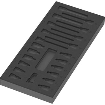 Wera Empty Foam Insert Tray for 9723 3/8" Drive Socket Bit Set