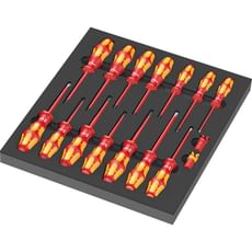 Wera 9711 16 Piece VDE Screwdriver Set in Foam Insert Tray Wera 9711 16 Piece VDE Screwdriver Set in Foam Insert Tray