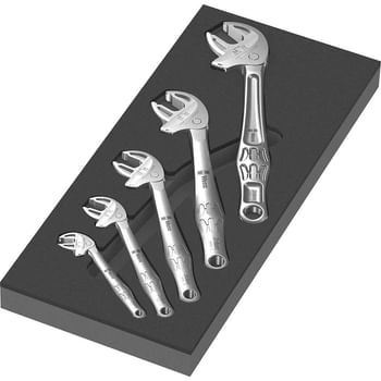 Wera Joker 6004 5 Piece Adjustable Spanner Set 1 in Foam Insert Tray