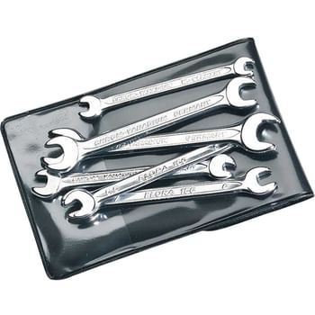 Elora 6 Piece Midget Double Open End Spanner Set