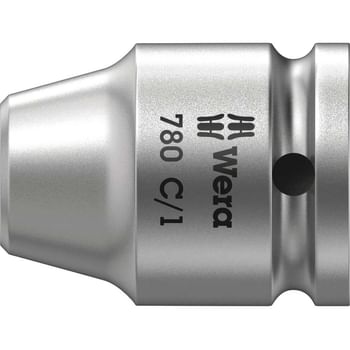 Wera 780C/1S Extra Strong 1/2" Square Drive to 1/4" Hex Screwdriver Bit Holder