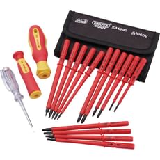Draper Expert 18 Piece VDE Insulated Screwdriver Set Draper Expert 18 Piece VDE Insulated Screwdriver Set