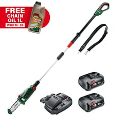 Bosch UNIVERSALCHAINPOLE P4A 18v Cordless Telescopic Pole Tree Pruner 200mm