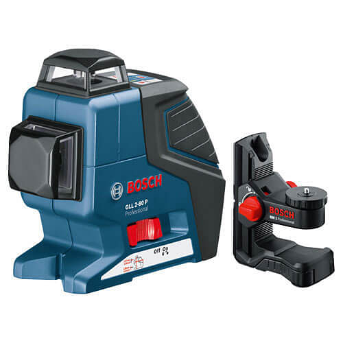 Bosch GLL 2 80 P Multi Line Self Levelling Laser Level BM1 Wall