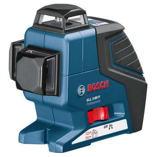 Bosch GLL 3 80P Multi Line Self Levelling Laser Level BM1 Wall