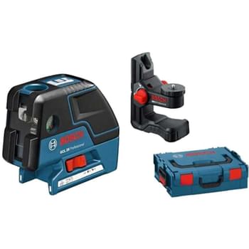 Bosch GCL25 Cross Line 5 Point Laser + BM1 Wall Mount