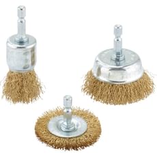 Draper 3 Piece Crimped Wire Brush Set