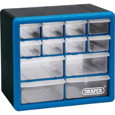 Draper 12 Drawer Wall Mountable Organiser Cabinet