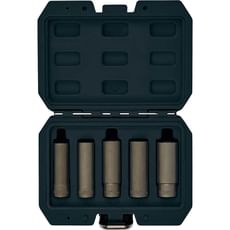 Draper 5 Piece 3/8" Drive Wheel Nut Double Socket Set