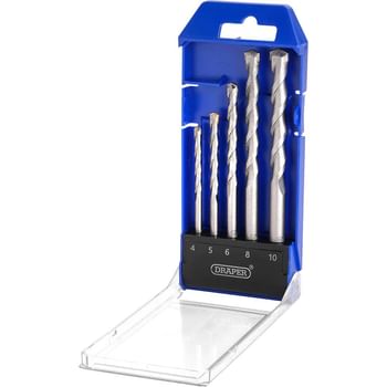 Draper 5 Piece Straight Shank TCT Masonry Drill Bit Set