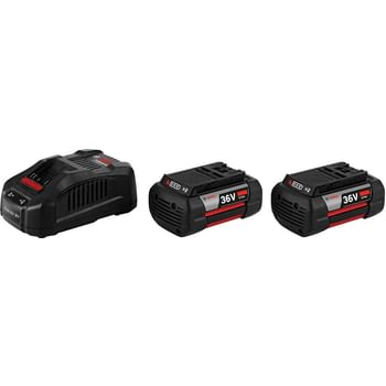 Bosch Genuine BLUE 36v Cordless CoolPack Li-ion Twin Battery 6ah and Charger