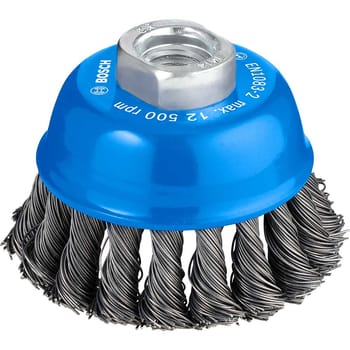 Bosch PRO 0.5mm Knotted Steel Wire Cup Brush