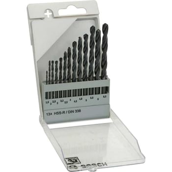 Bosch 13 Piece HSS-R Drill Bit Set