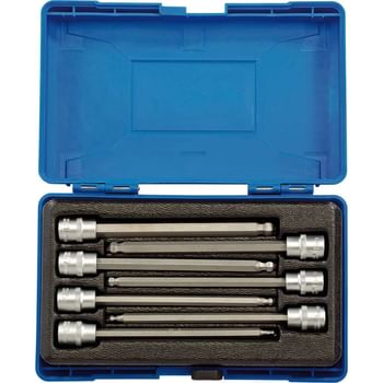 Draper 7 Piece 3/8" Drive Ball End Long Hexagon Socket Bit Set