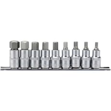 Draper 9 Piece 1/2" Drive Hexagon Socket Bit Set Draper 9 Piece 1/2" Drive Hexagon Socket Bit Set