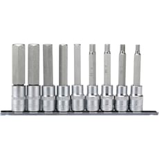 Draper 9 Piece 1/2" Drive Long Hexagon Socket Bit Set Draper 9 Piece 1/2" Drive Long Hexagon Socket Bit Set
