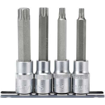 Draper 4 Piece 1/2" Drive Torx Socket Bit Set