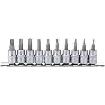 Draper 10 Piece 3/8" Drive Torx Socket Bit Set