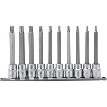 Draper 10 Piece 3/8" Drive Torx Plus Long Socket Bit Set