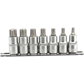Draper 7 Piece 1/2" Drive Torx Plus Socket Bit Set