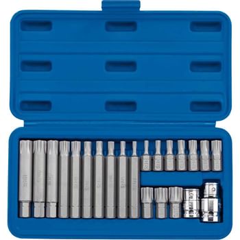 Draper 22 Piece 3/8" and 1/2" Drive Ribe Socket and Bit Set
