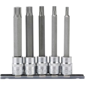 Draper 5 Piece 3/8" Drive Spline Socket Bit Set