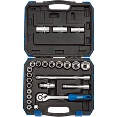 Draper 24 Piece 1/2" Drive Hex Socket Set Metric Draper 24 Piece 1/2" Drive Hex Socket Set Metric