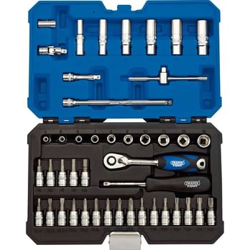 Draper 44 Piece 1/4" Drive Hex Socket and Socket Bit Set
