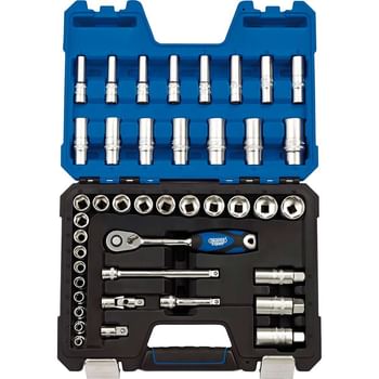 Draper Expert 42 Piece 3/8" Drive Hex Socket Set Metric